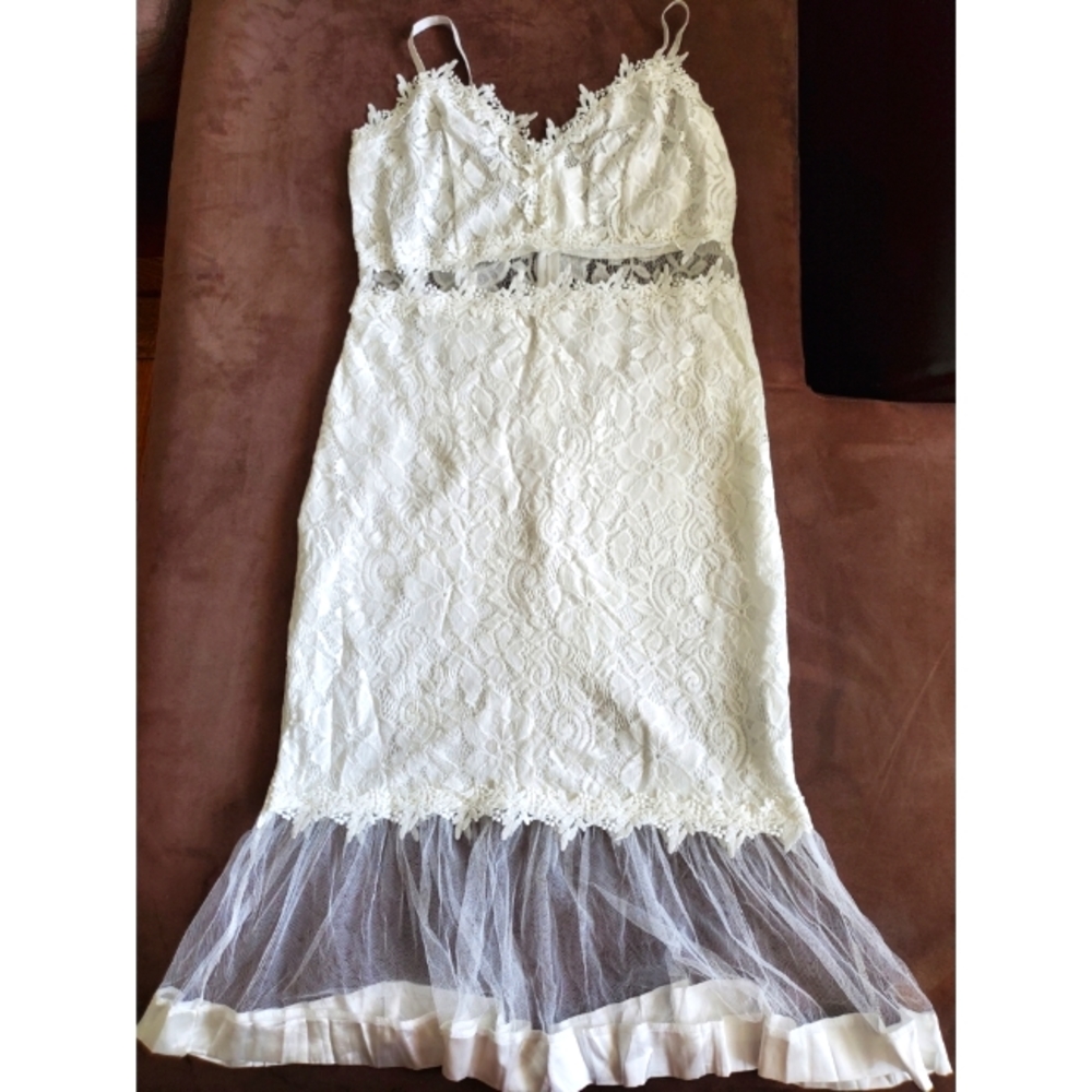 White Embroidery Dress